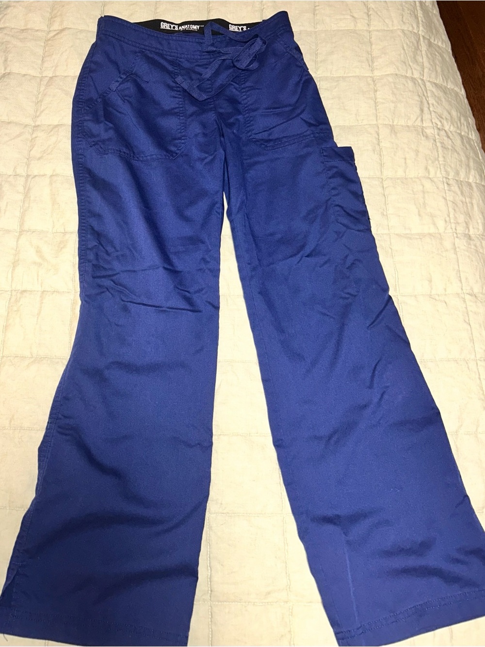 Grey's Anatomy Women's Navy Blue Boot Cut Scrub Pants